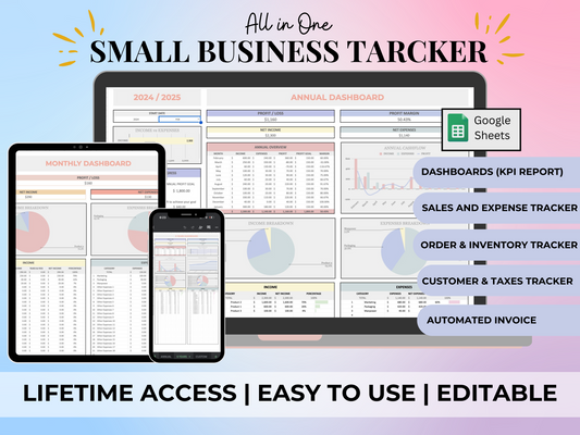 All in One Small Business Tracker