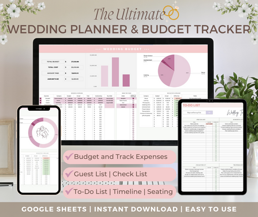 All-in-One Wedding Planner and Budget Tracker